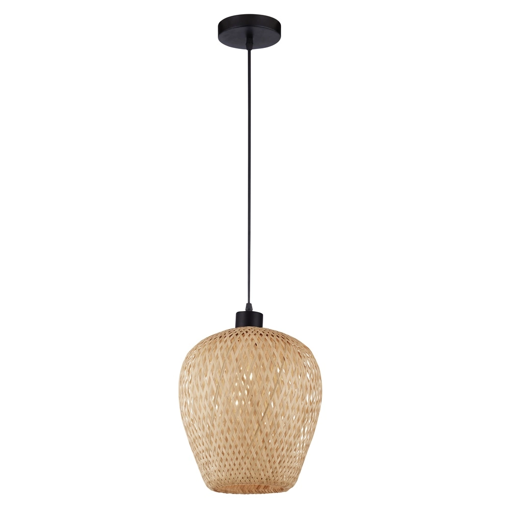 Rattan Pendelleuchte Scarlet Ø 23cm Lyora 5212017416346