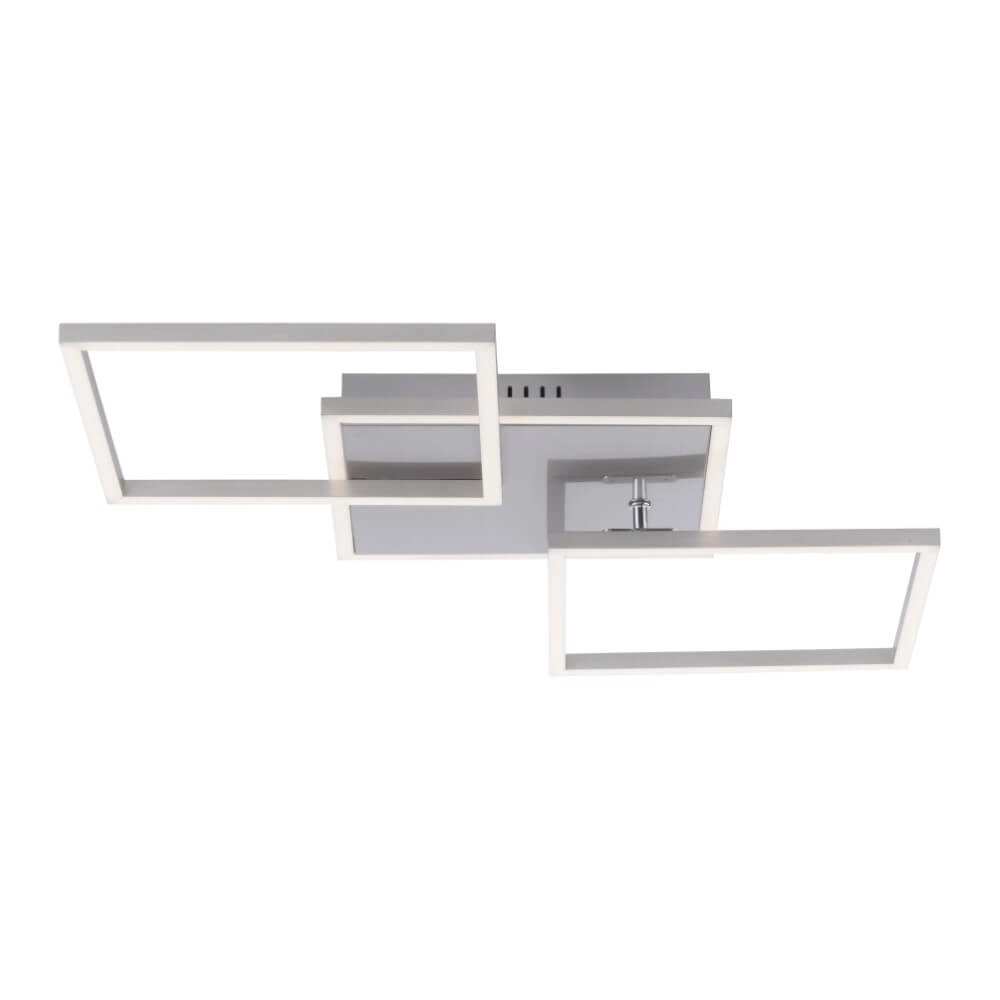 Deckenleuchte Iven 64 cm – 3000 K Edelstahl Just Light 4043689972950