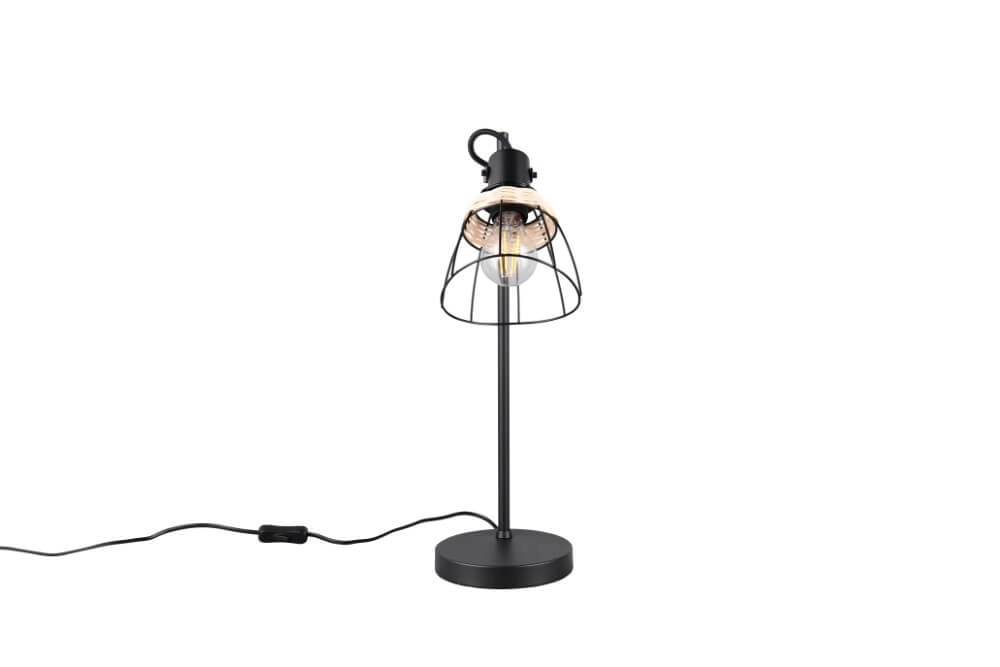 Schwarze Tischleuchte Jerome Entwurf Trio 4017807637724