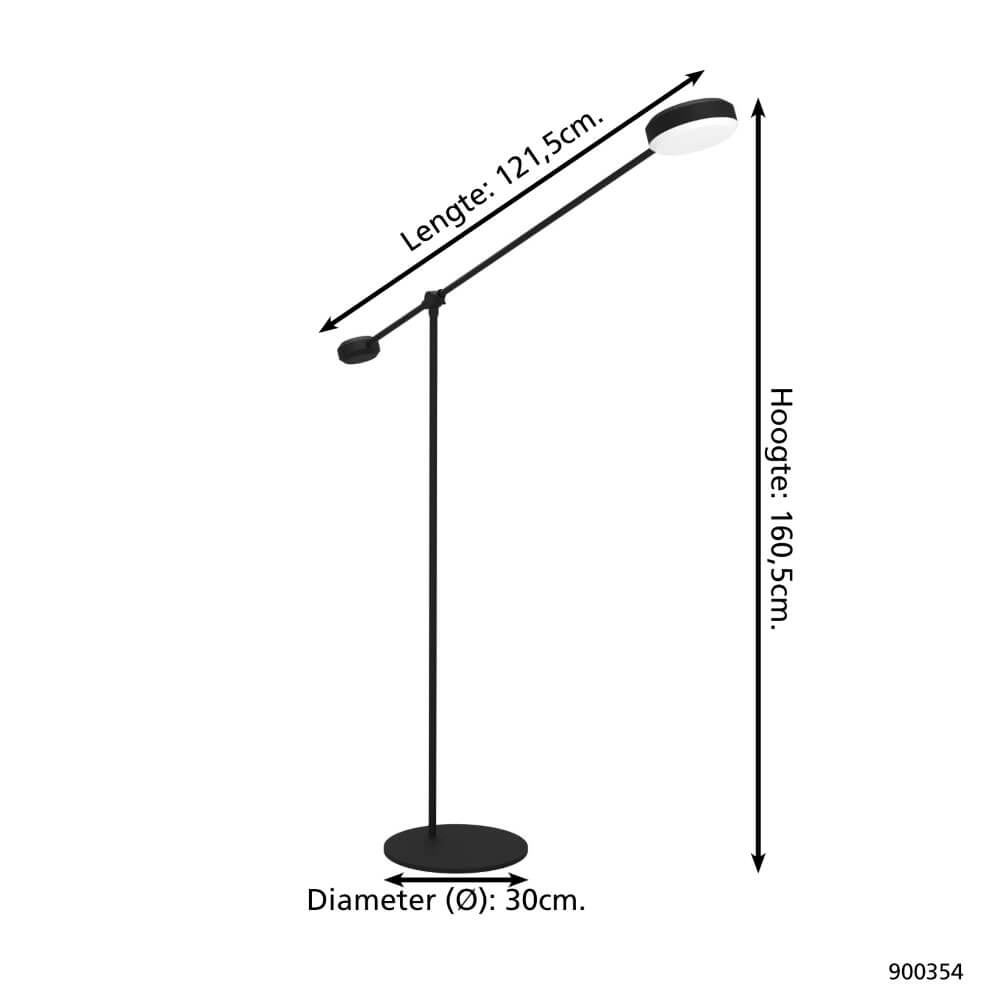 LED-Leselampe Clavellina Schwarz Eglo 9008606243518