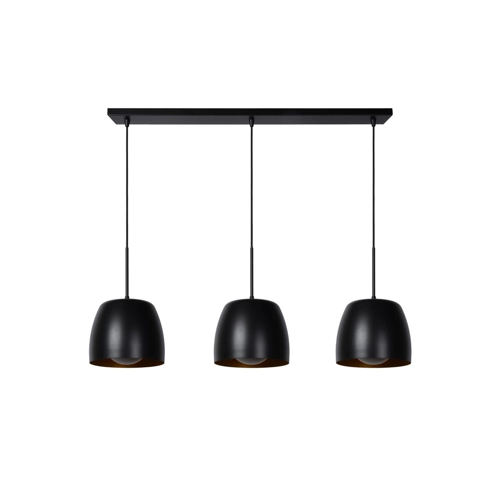3-Licht Pendellampe Nolan Schwarz