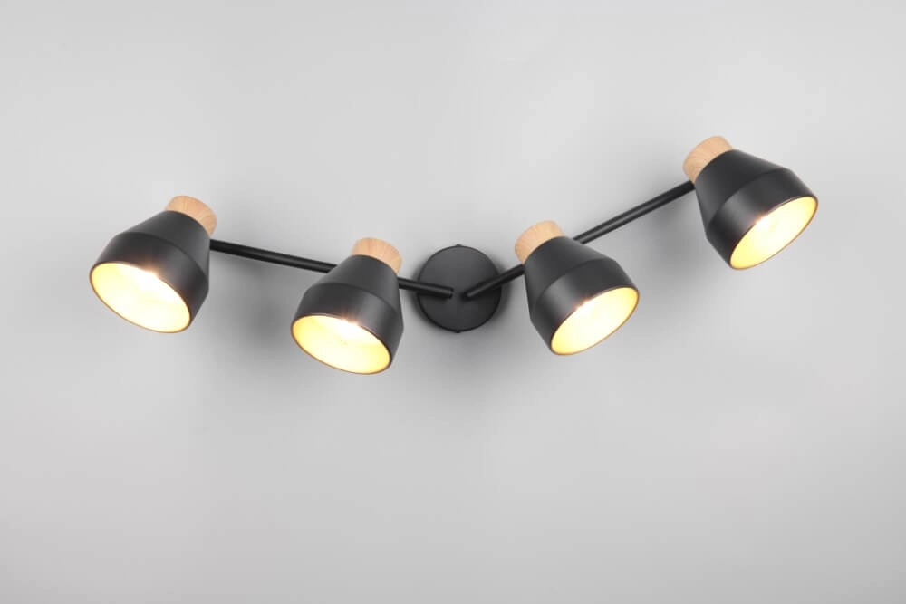 Design Deckenleuchte 4-flammig Valentin schwarz Trio 4017807637434