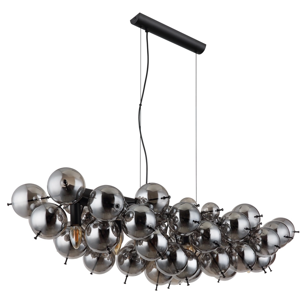 Einzigartige Pendellampe Udo Rauchglas 100 cm Globo 9007371471263