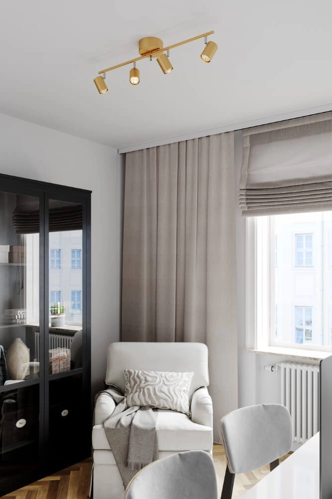 Deckenleuchte Correct Gold 4-flammig By Rydéns 7391741007230