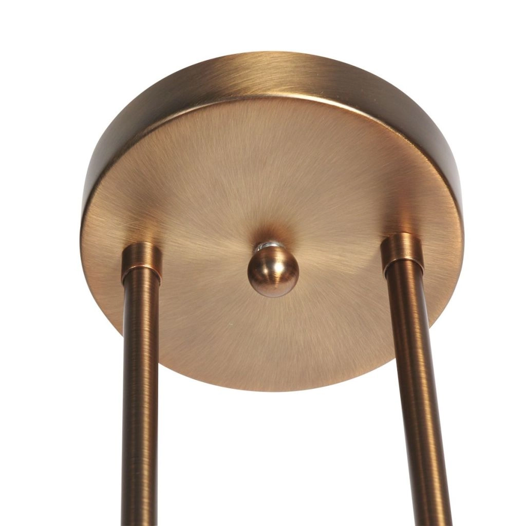 Klassische Pendellampe Anthea 2-Licht Bronze Steinhauer 8712746180206