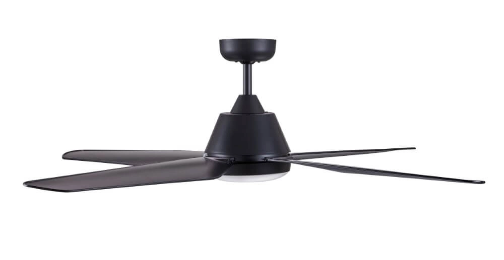 Deckenventilator mit Lampe Aria Led Ø 122cm schwarz IP55 Beacon 9333509127796