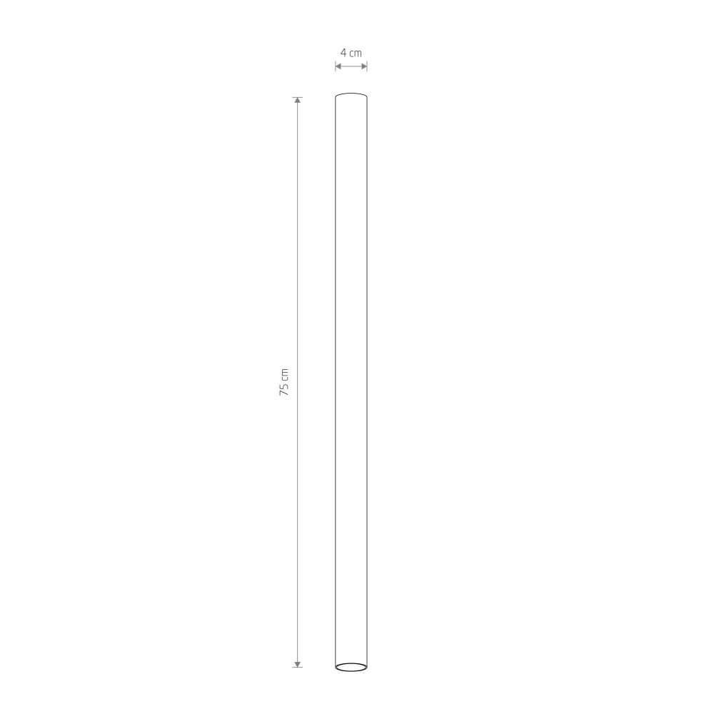 Langer Aufbaustrahler Fourty M 75cm - hellgrau Lyora 5903139108867