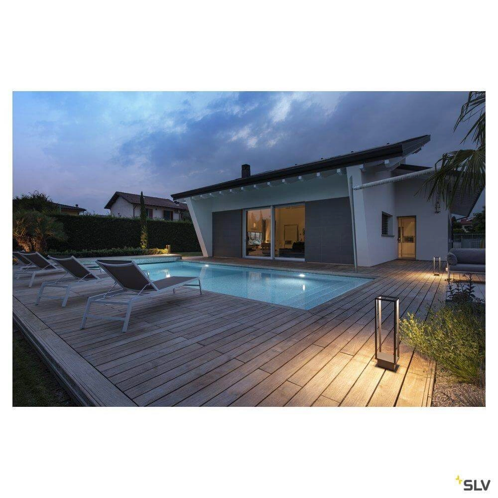 Schlanke Terrassenlampe Quadrulo SLV 4024163256926