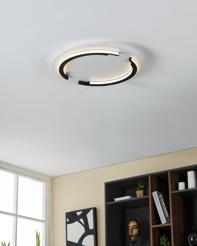 Weiße LED-Deckenleuchte Zampote Ø 42cm Eglo 9008606238095
