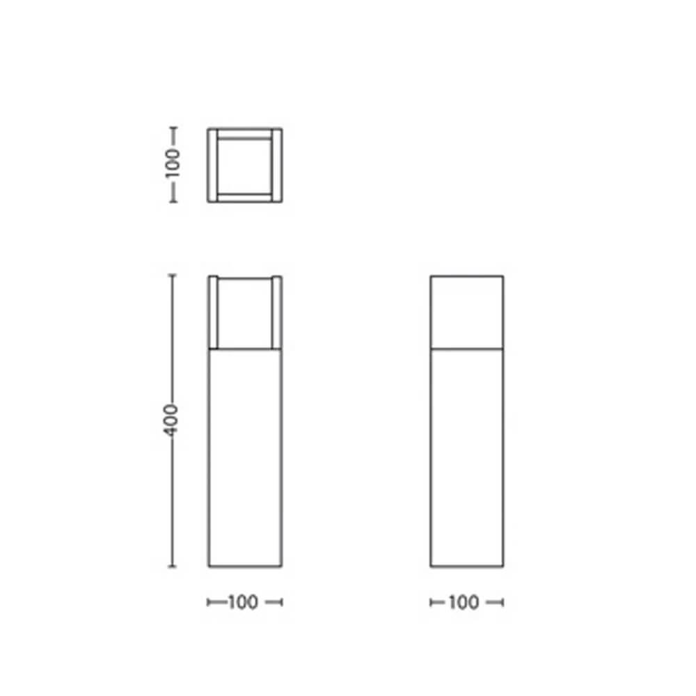 Laterne Arbour 40cm - Anthrazit Philips 8719514490246