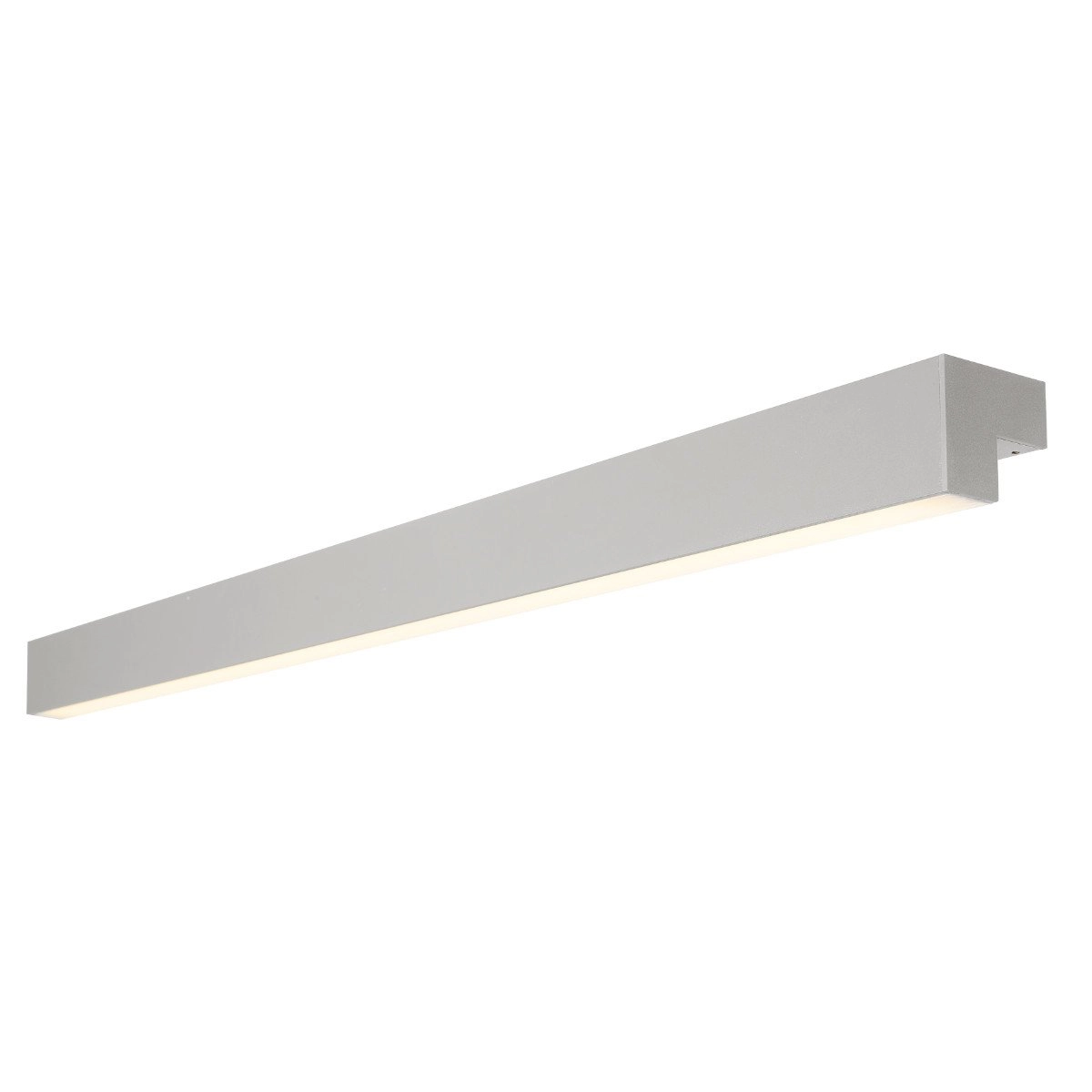 LED-Spiegelleuchte L-LINE 118 cm grau
