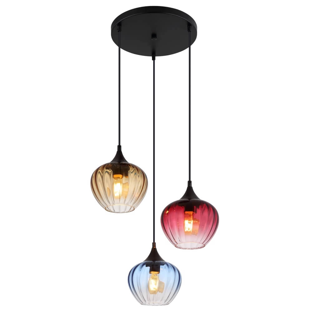 Pendelleuchte Sander 3-flammig rund Globo 9007371468591