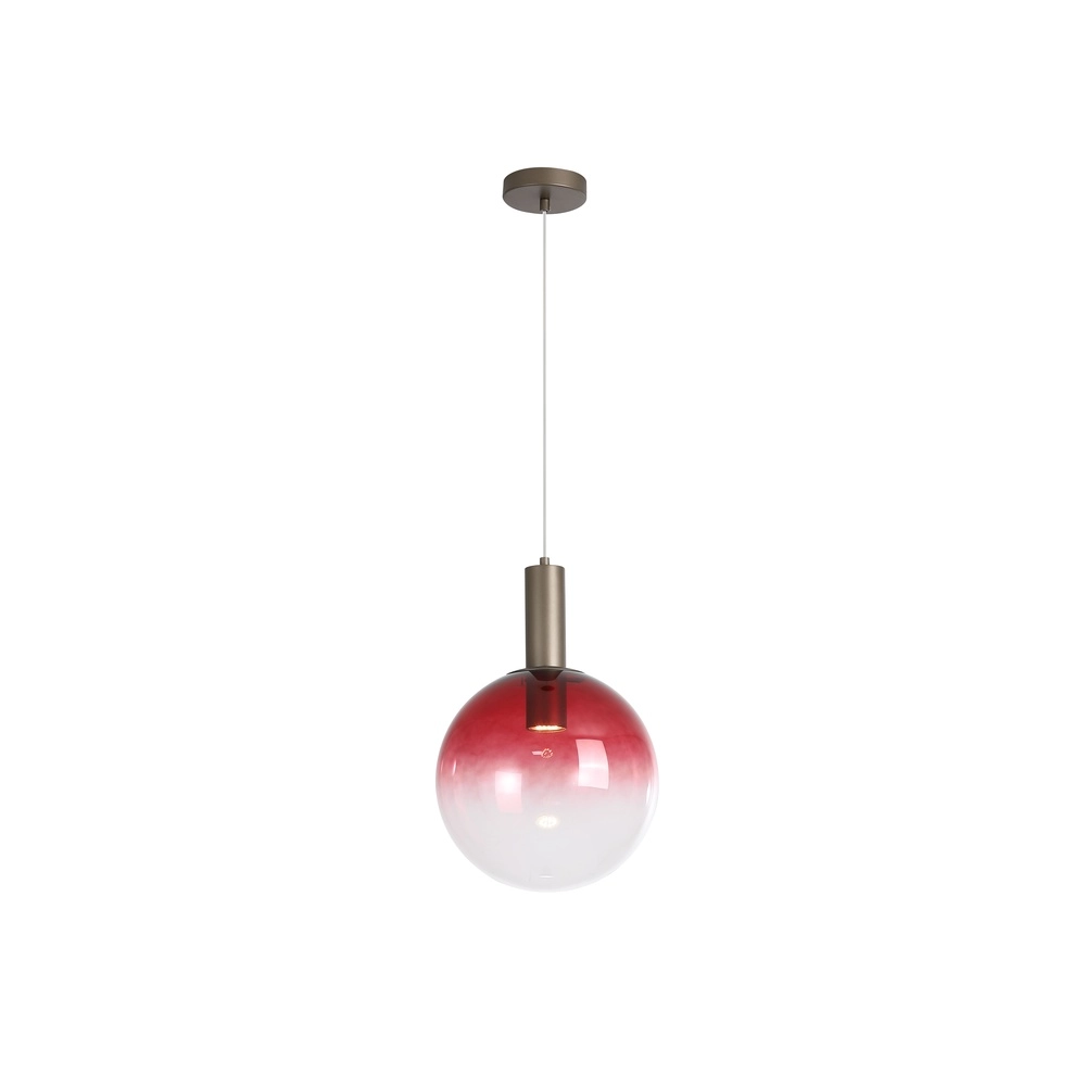 Design-Pendelleuchte Ombre Rotes Glas Searchlight 5053423297835