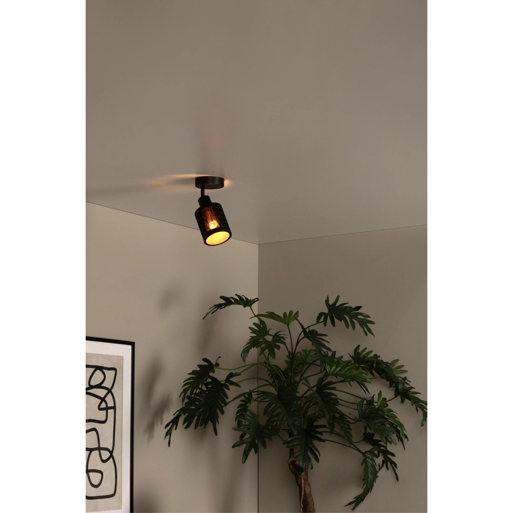 Deckenlampe Tagalog Ø 10cm schwarz Lucide 5411212211668