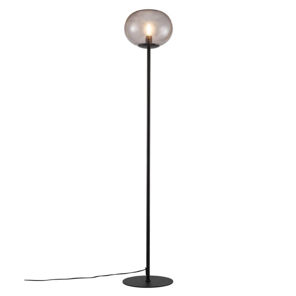 Stehleuchte aus Glas Alton schwarz mit Rauchglas Nordlux 5704924001093