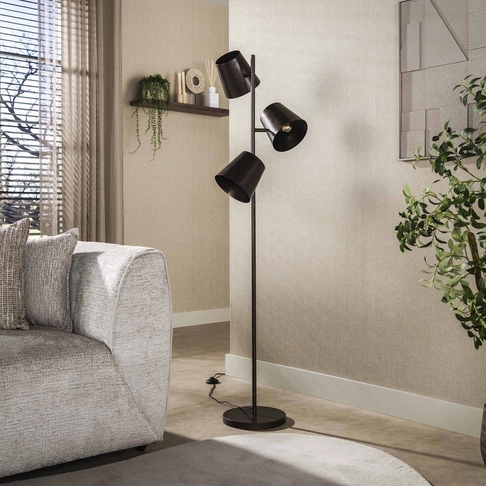 Rustikale Stehlampe Kinetic 167 cm – Stadtbraun Lyora 8716803513198