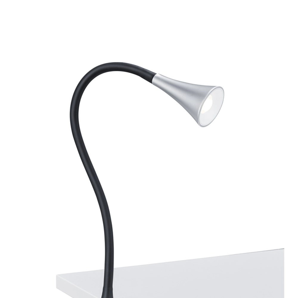 LED-Leselampe Viper grau mit schwarz Trio 4017807328400