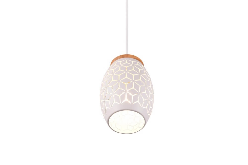 Weiße Hängelampe Bidar Design Trio 4017807574913