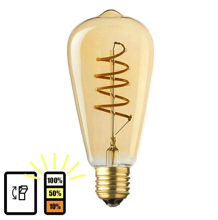 Dimmbar E27 - 4W - 2500K - 3stap Lyora 8718801524800