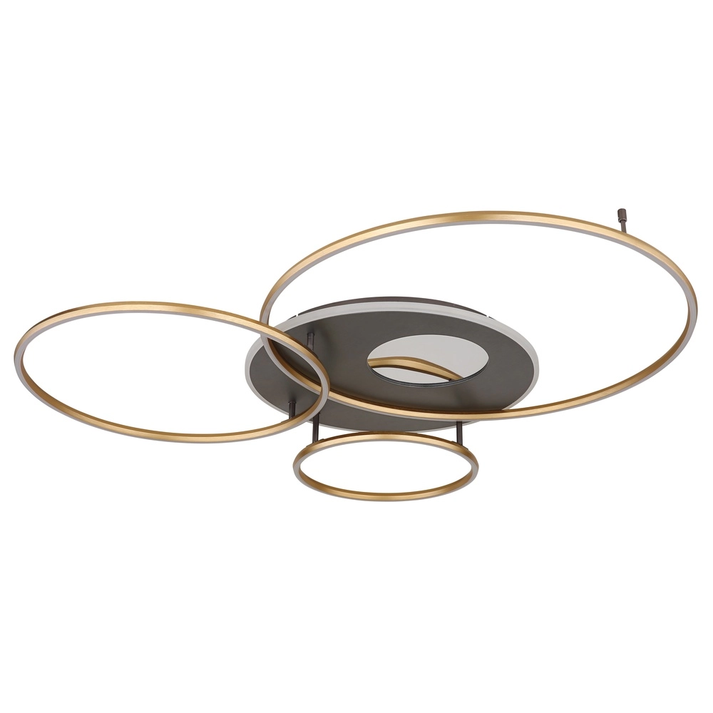 Moderne Deckenlampe Invertina Gold 126 cm Globo 9007371453016