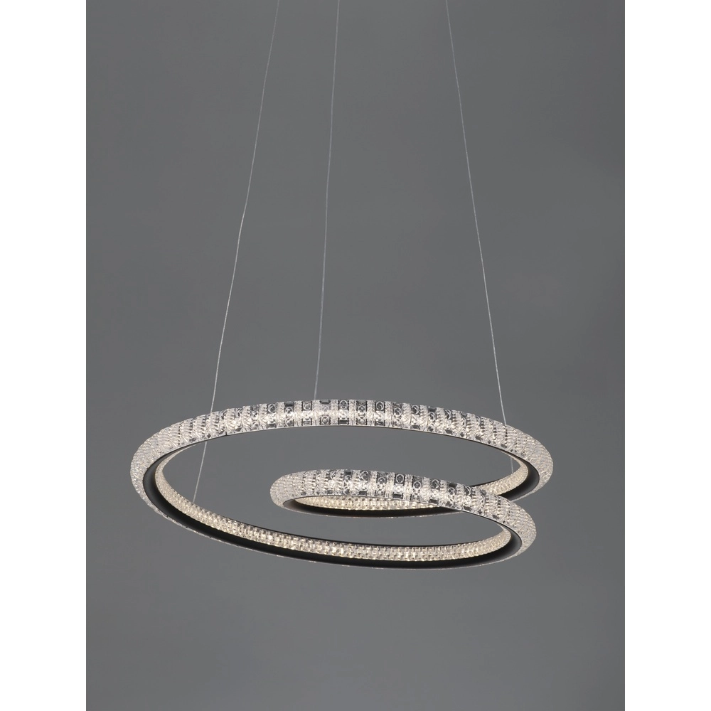 Design-Pendelleuchte Ginevra schwarz Ø 48cm Lyora 5212017433480