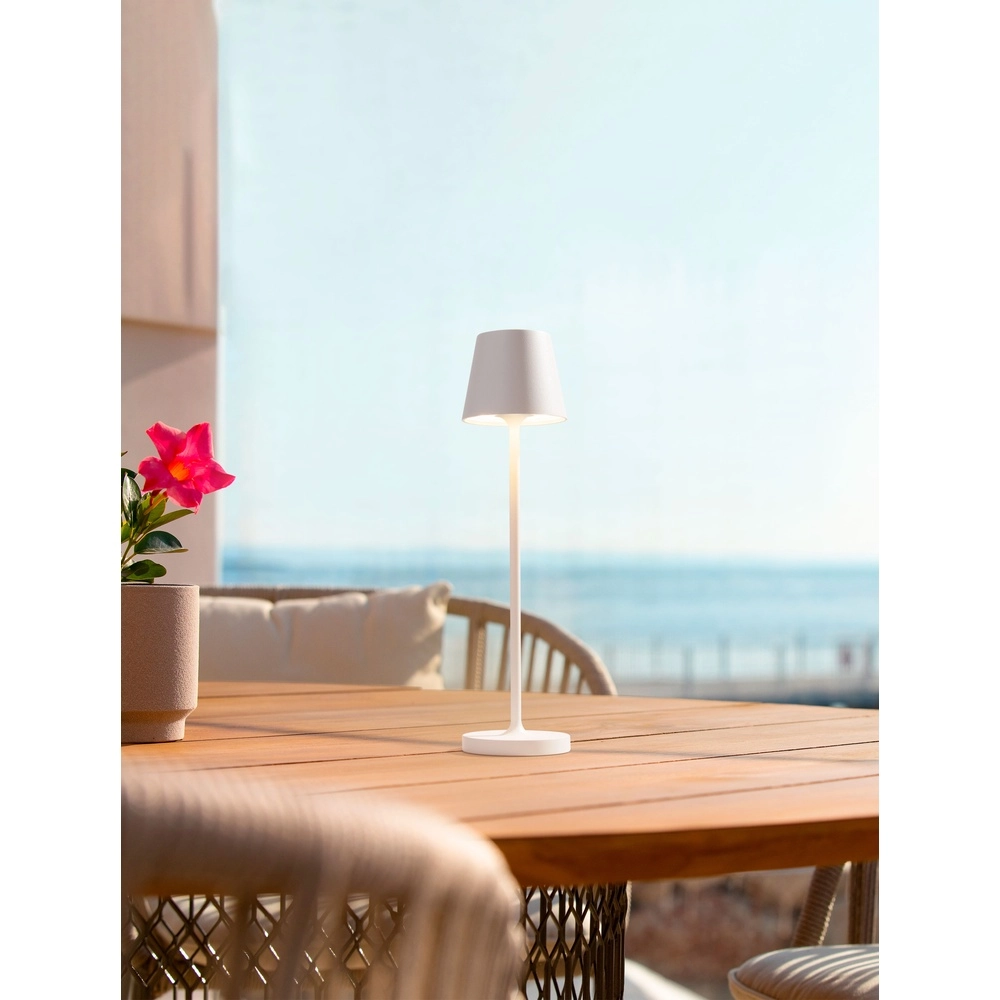 Tischlampe Petit weiß wiederaufladbar Lyora 5212017450760