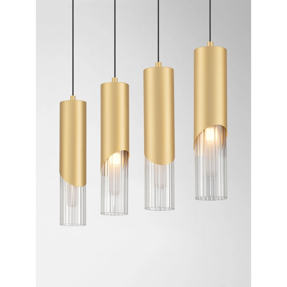 Design-Pendellampe Modesto 4-Licht Gold Lyora 5212063501461