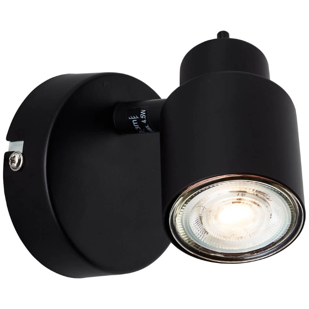 Schwarzes Wandspot Andres Brilliant 4004353409332