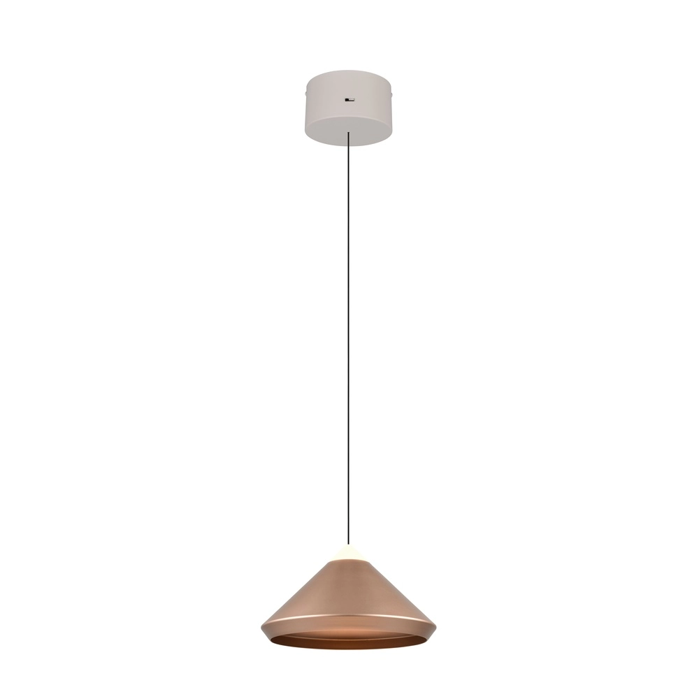 Moderne Pendelleuchte Laguna Ø 30cm kaffeebraun Trio 4017807677522