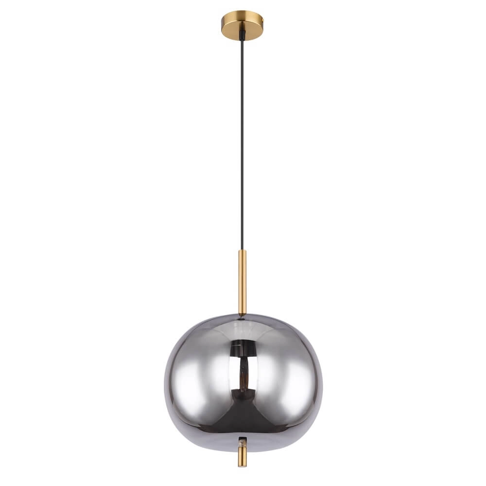 Goldene Pendelleuchte Blacky I nur Ø 30cm Globo 9007371422036