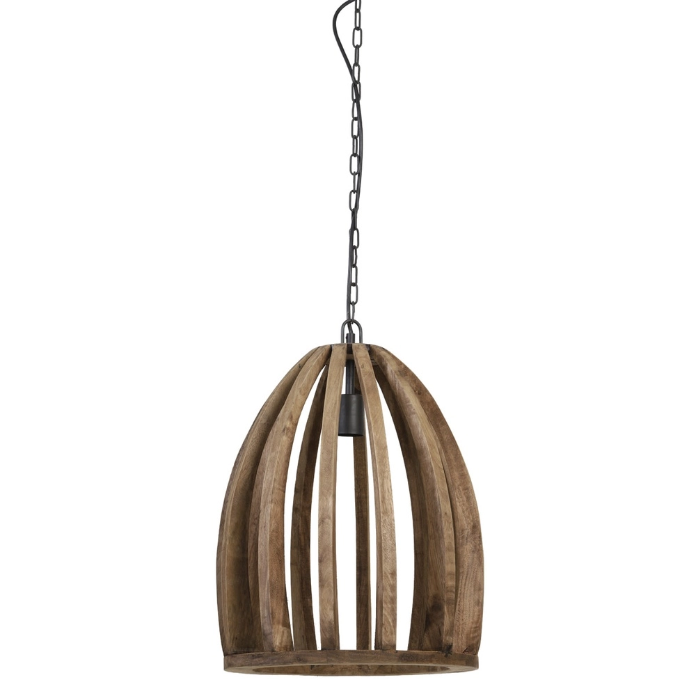 Holz-Pendellampe Haranka Ø 38 cm Light & Living 8717807293314