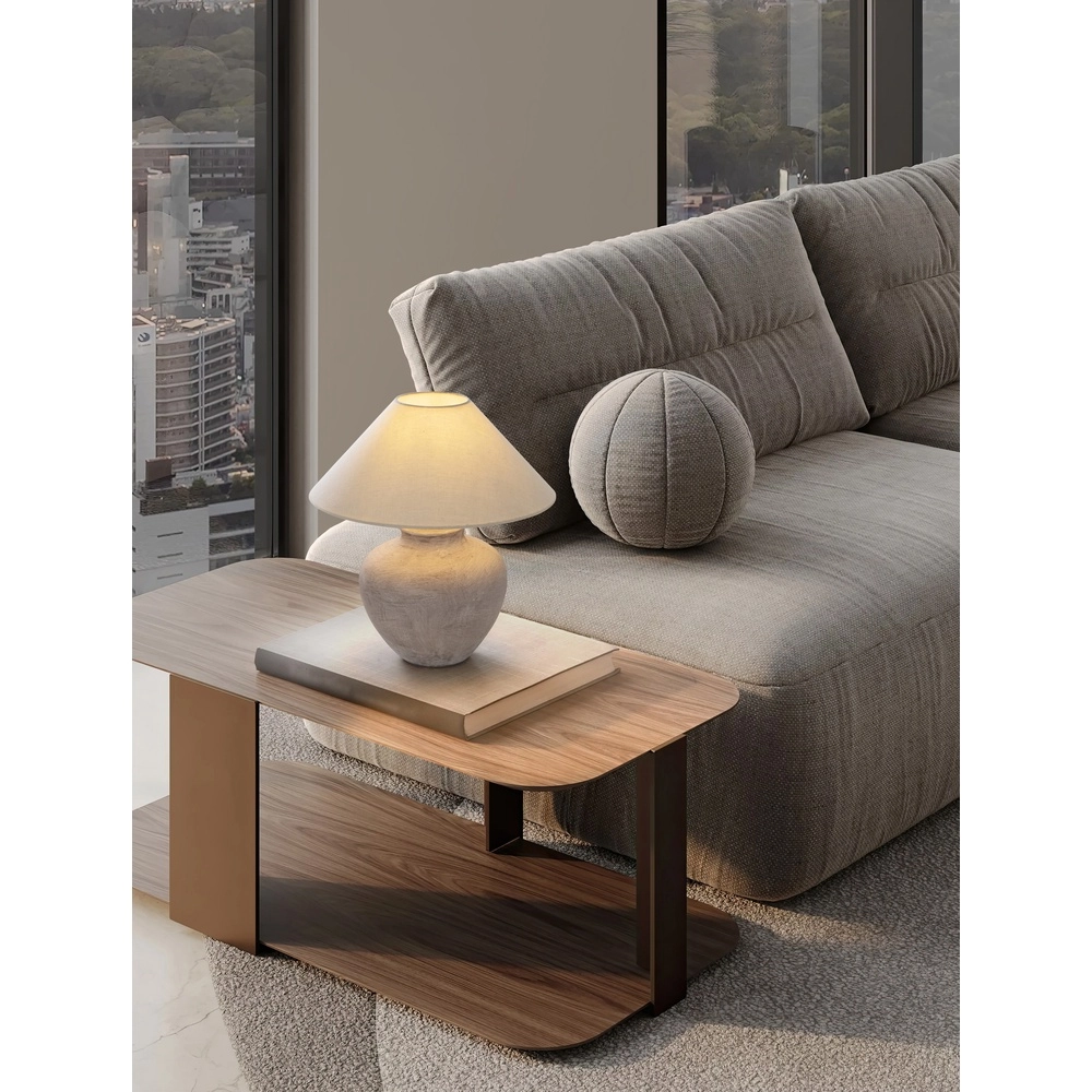 Tischlampe Lupe beige Keramik Lyora 5212017477880