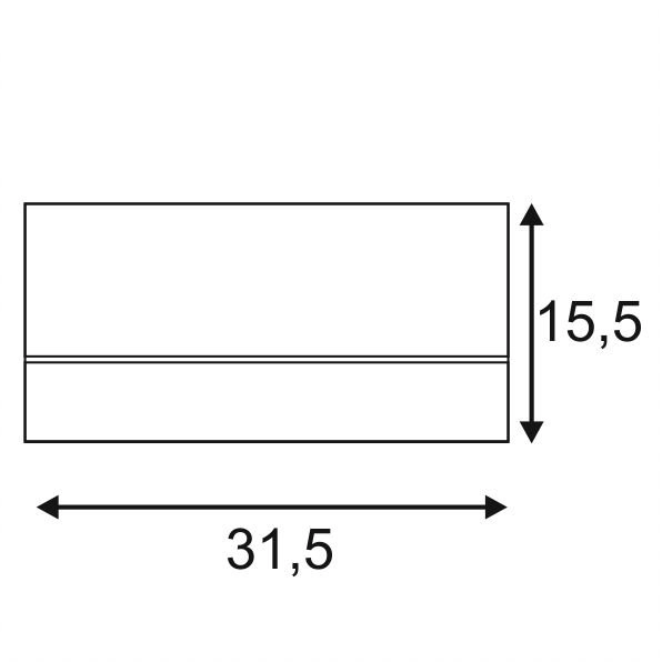 Deckenstrahler Kardamod  Square 2-flammig schwarz SLV 4024163149761