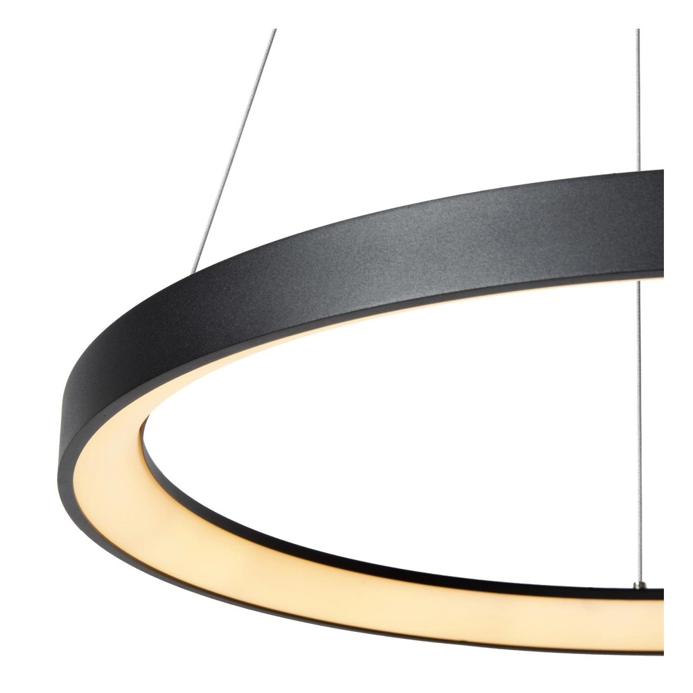 Pendellampe Vidal Ø 58 cm schwarz Lucide 5411212460912