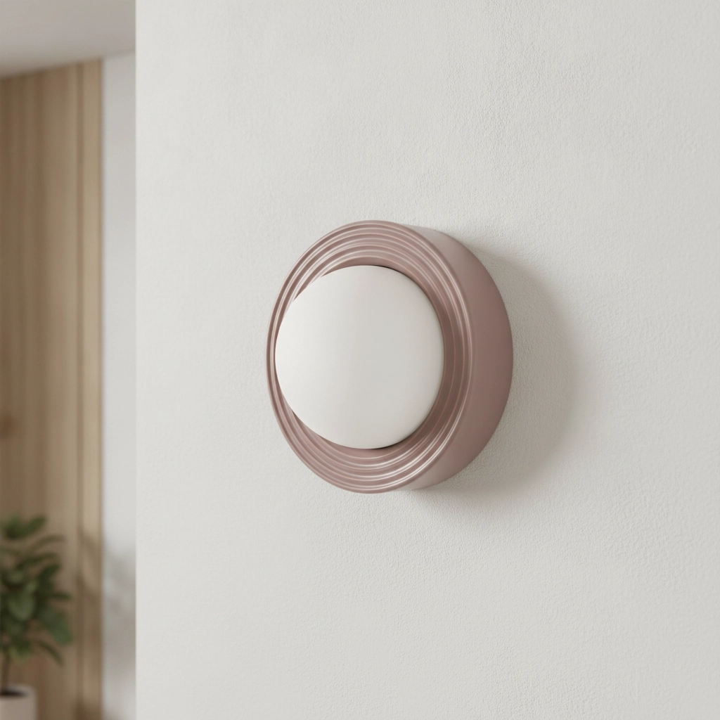 Wandleuchte Orbique mokkabraun Ø 22cm