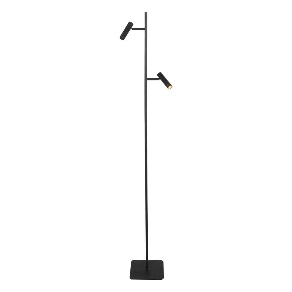 Stehlampe 2-Leuchten Lumo Schwarz