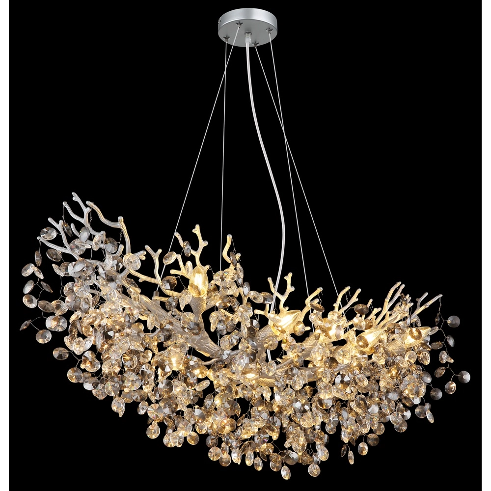 Pendellampe Queena Silbergrau 100cm Globo 9007371531691