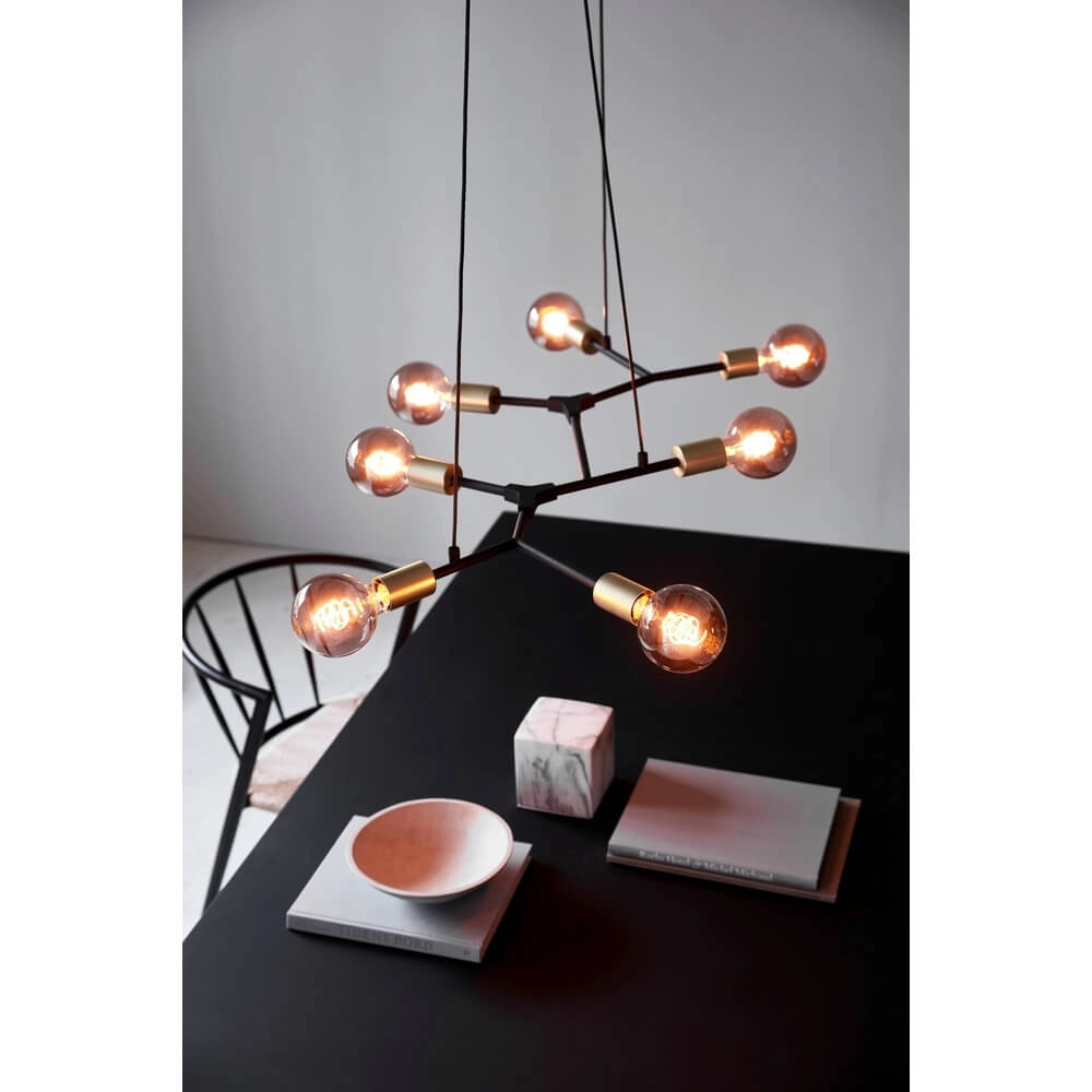 Design-Pendelleuchte Josefine schwarz länglich Nordlux 5704924001055
