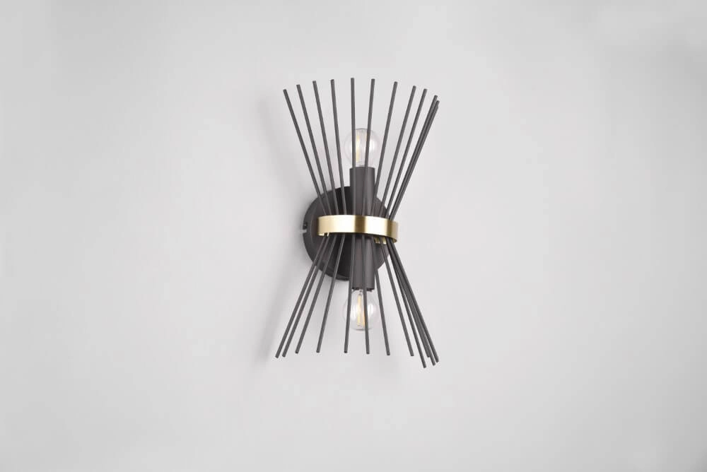 Design-Wandleuchte Rod Schwarz Trio 4017807576795