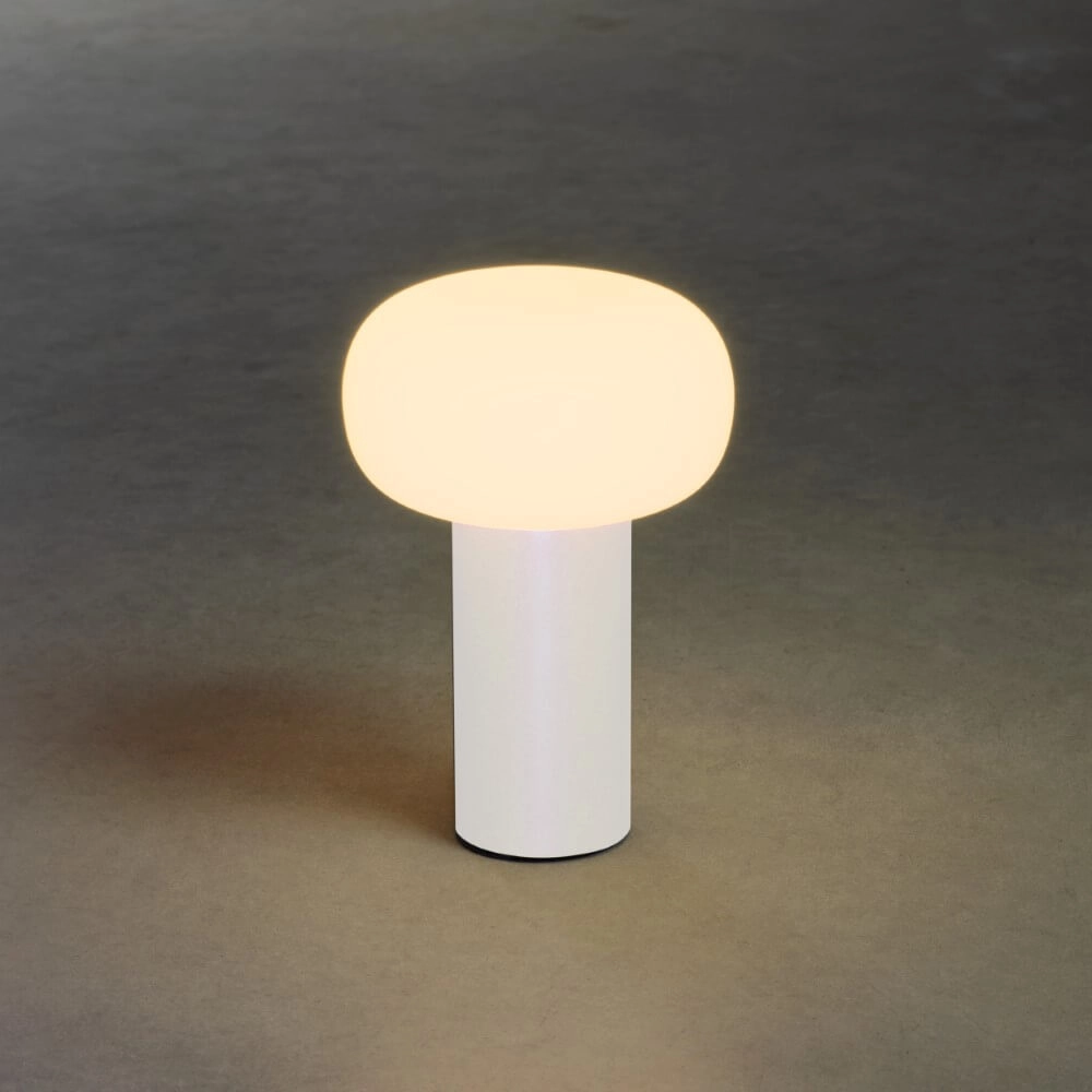 Wiederaufladbare Tischlampe Antibes Weiß KonstSmide 7318308262529