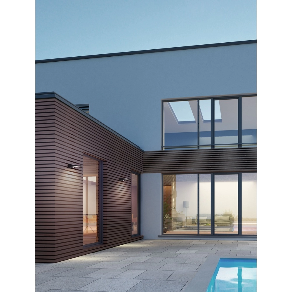 Solar-Wandleuchte Tek schwarz Lyora 5212017479129