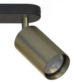 3-flammiger Aufbaustrahler Eye Gold mit Schwarz Lyora 5903139881890