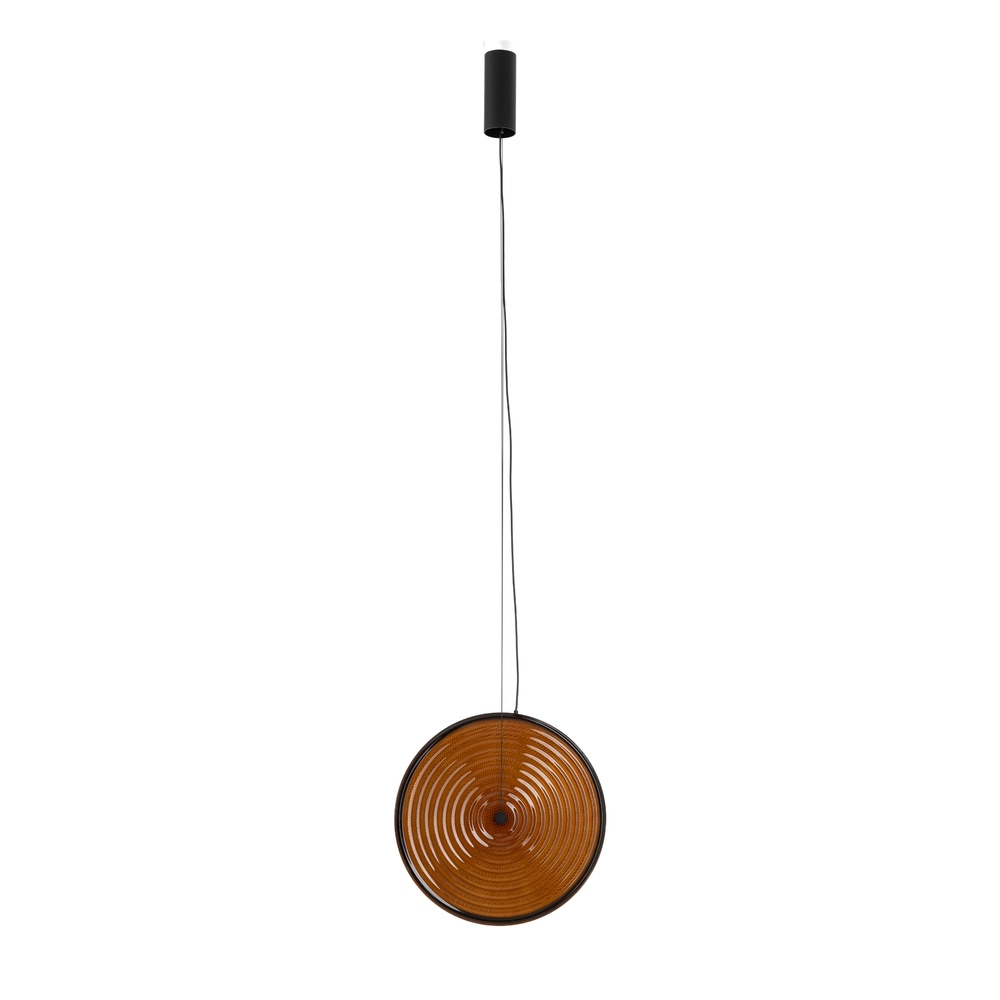 Design-Pendellampe Aura Led Bernsteinglas