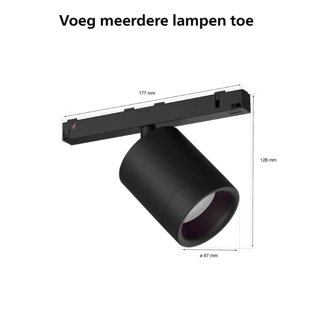 Hue Perifo - White and color Erweiterungsspot schwarz Philips 8719514407442