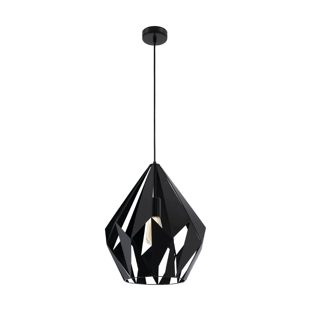 Schwarze Pendelleuchte Carlton 5 Ø 38,5cm
