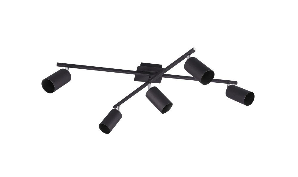 Deckenleuchte Marley 5-leichter Matt Black Trio 4017807411621