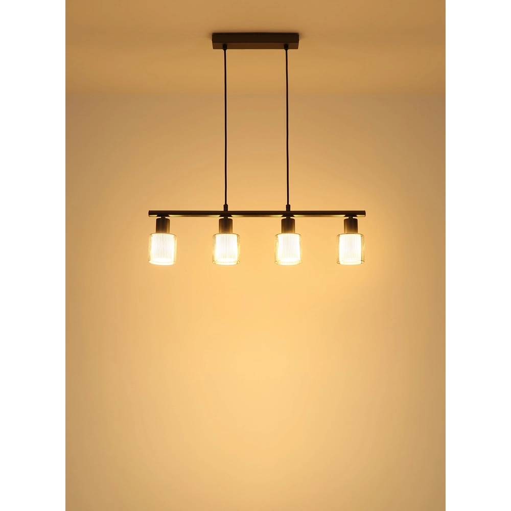 Design-Pendellampe Villegas 4-Leicht-Schießmetall Globo 9007371572953