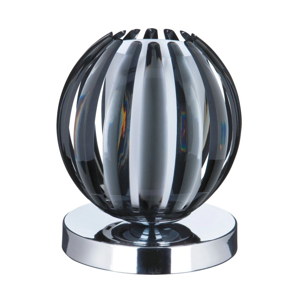 Tischlampe Claw 14 cm Chrom mit Rauchglas Searchlight 5053423025278