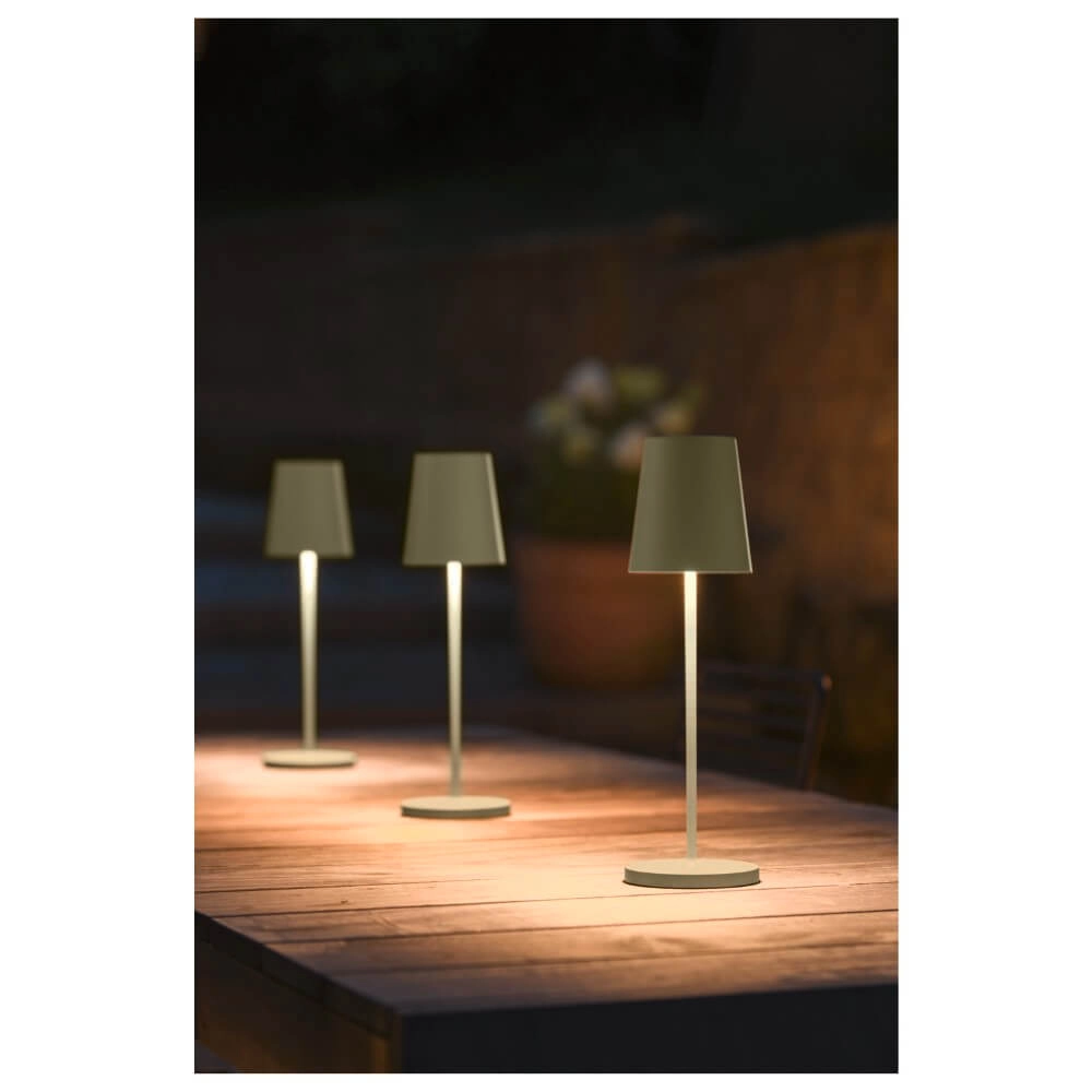 Tischlampe für den Außenbereich Vinolina Two grün - wiederaufladbar SLV 4024163288293