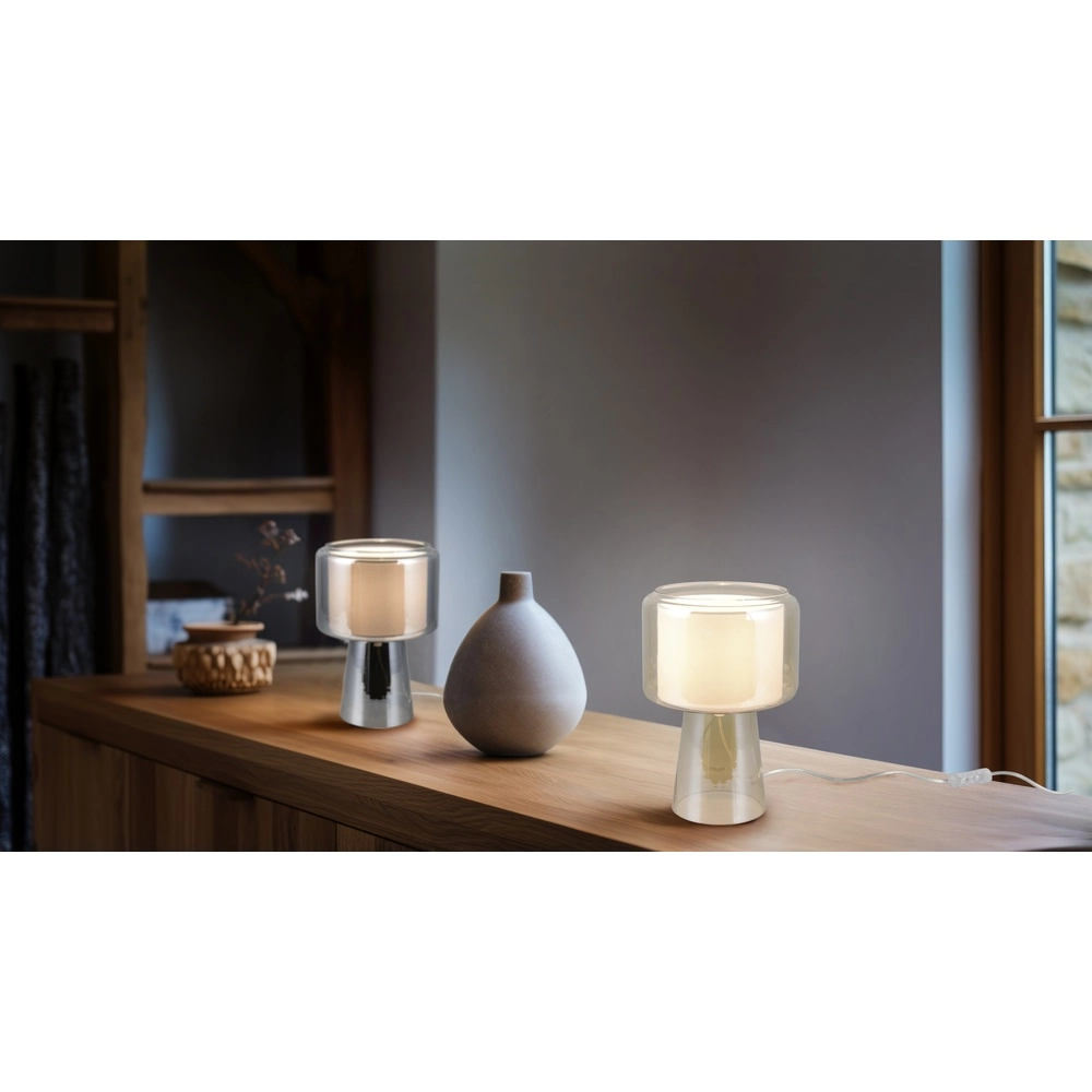 Design-Tischleuchte Rocka Chrom Trio 4017807662702